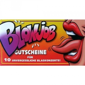 Das coole Blowjob Gutscheinheft