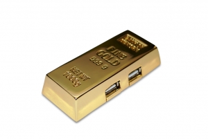 Der Goldbarren USB Hub