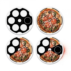 Der Plate Roulette Party Pizzateller