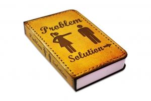 Flachmann im Buch - Problem-Solution