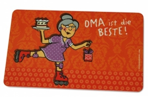 Frühstücksbrett - Oma ist die Beste!