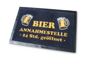 Schmutzfangmatte - Bierannahmestelle 24 Std.