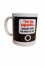 Die witzige Tasse Angestellte