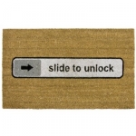 Witzige Fussmatte - Slide to unlock